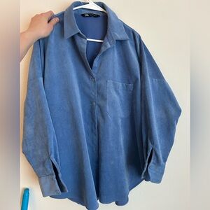 ZARA oversized button shirt